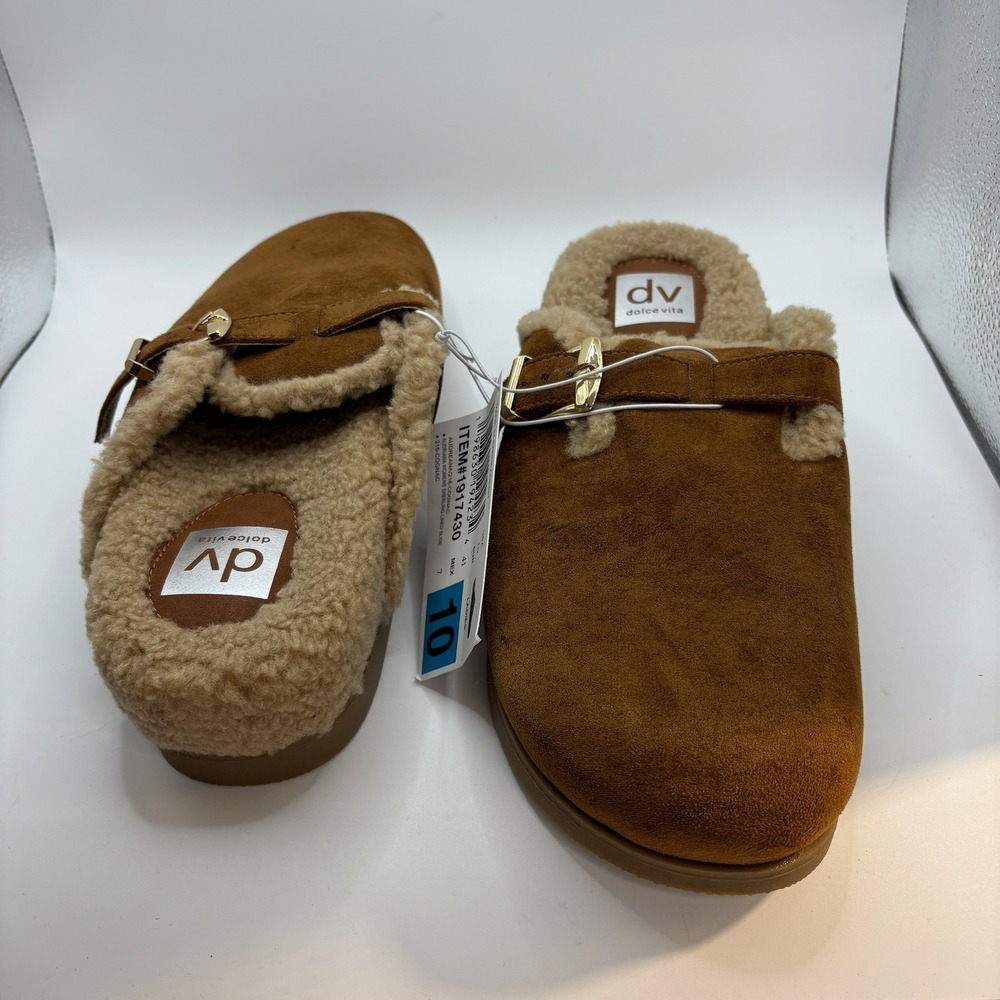Dolce Vita Cognac Womens Clog Size 10